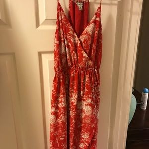 LUCKY BRAND BEAUTIFUL FLORAL MAXIDRESS